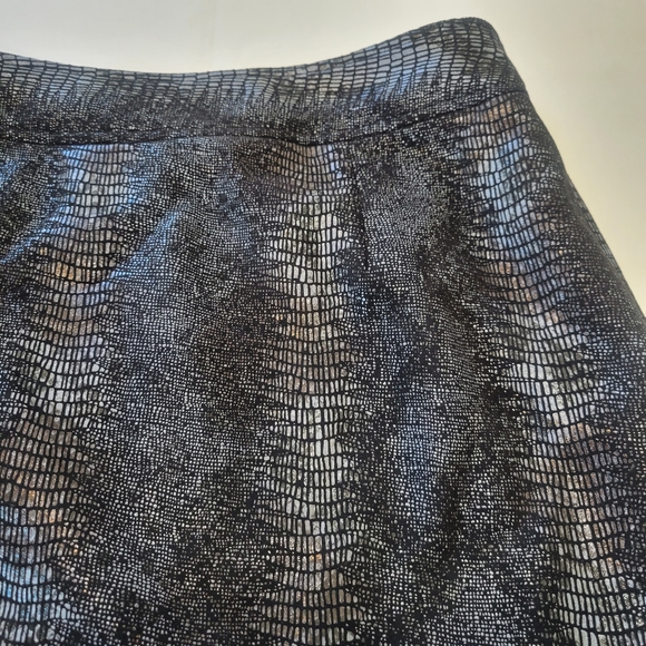Jack by Bb Dakota Snake Print Layered Mini Skirt Size 4 - Picture 6 of 11